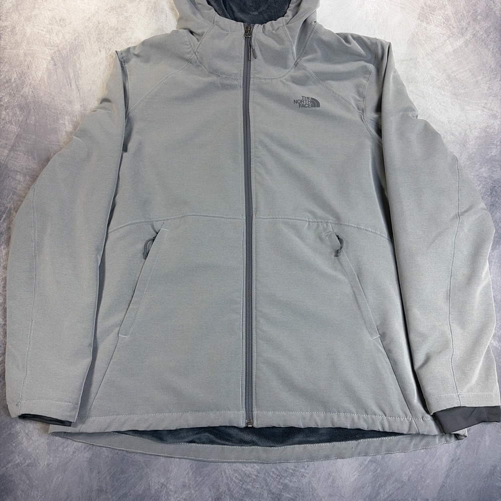 The North Face Shelbe Raschel Womens XXL Gray Fleece Lined Softshell Jacket - Picture 2 of 9